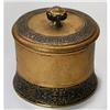 Image 1 : APOLLO Black & Red Enameled Brass Powder Jar #2327897