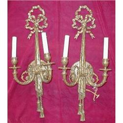 Wall SCONCES Louis XVI STYLE Electric - PAIR - #2328058