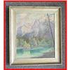 Image 1 : 1945 Signed & Framed Landscape Oil Painting #2328112