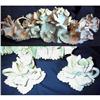 Image 1 : Capodimonte centerpiece and  2 candleholders #2328199