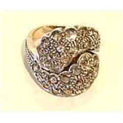 18K Gold  Dutch  Rose Diamond Ring #2328343