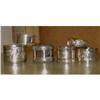 Image 1 : 6 Art Nouveau Art Deco Silver Napkin Rings #2328344