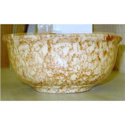 Brown Spatterware yelloware bowl #2328347