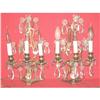 Image 1 : A Pair of French Bronze & Crystal Sconces(lamp)#2340011