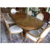 Image 1 : Wood Dining Room Table plus 6 six chairs Set #2340114