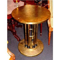 Austrian Josef Hoffmann table Brass top  #2340319