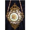 Image 1 : French hanging wall  clock porcelain case  #2340320