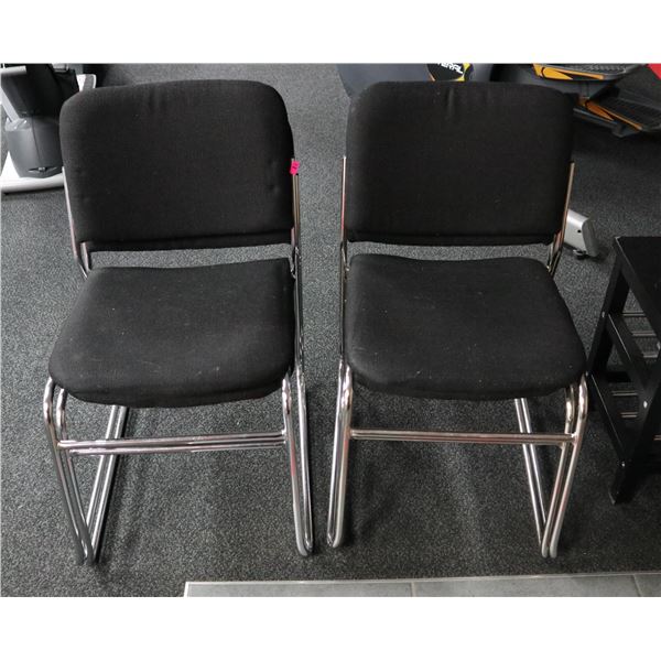 LOT OF 4 STACKING CHAIRS
