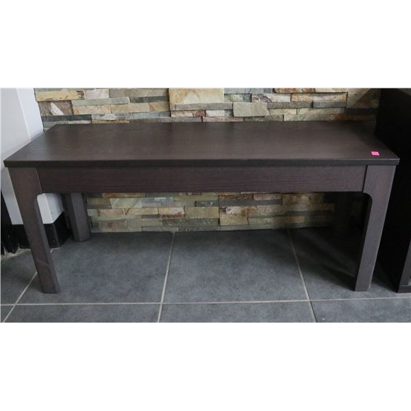 WOOD BENCH, 41 X 18 X14