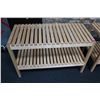 Image 1 : 2 TIER WOOD SHELF 31 X 20 X 15