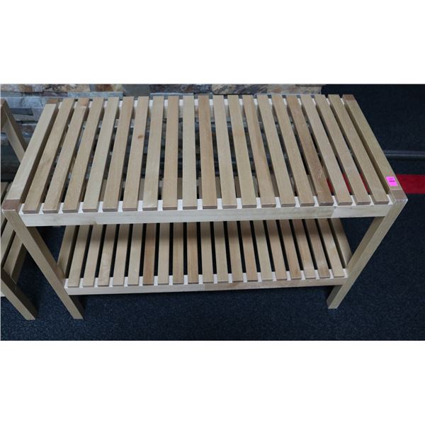 2 TIER WOOD SHELF 31 X 20 X 15