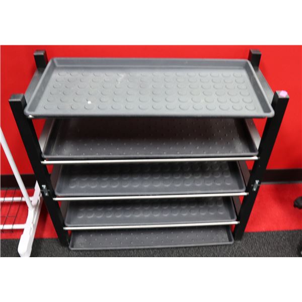 4 TIER SHOE RACK, 31 X 28 X 13