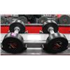 Image 1 : PAIR OF 15LB SNAP FITNESS DUMBBELLS