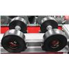 Image 1 : PAIR OF 25LB SNAP FITNESS DUMBBELLS