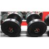 Image 1 : PAIR OF 35LB SNAP FITNESS DUMBBELLS