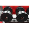 Image 1 : PAIR OF 55LB SNAP FITNESS DUMBBELLS