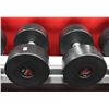Image 1 : PAIR OF 70LB SNAP FITNESS DUMBBELLS