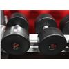 Image 1 : PAIR OF 80LB SNAP FITNESS DUMBBELLS