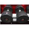 Image 1 : PAIR OF 90LB SNAP FITNESS DUMBBELLS