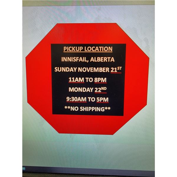 PICKUP LOCATION 4804 - 50 STREET, INNISFAIL, ALBERTA