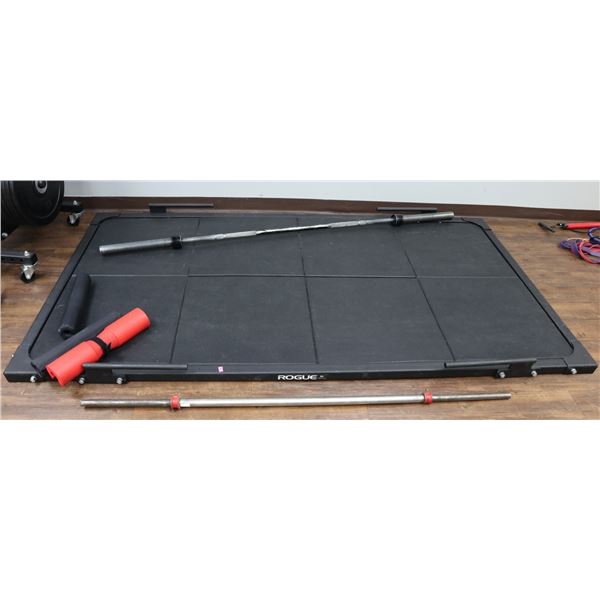 ROGUE DEADLIFT PLATFORM WITH STRAIGHT BAR & PADS
