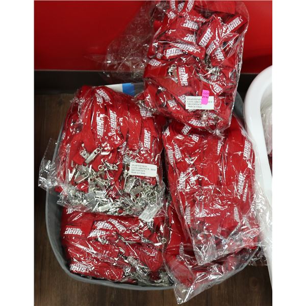 TOTE OF NEW SNAP FITNESS LANYARDS