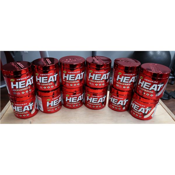 CASE OF 12 MAGNUM HEAT ACCELERATED 120 CAPSULES