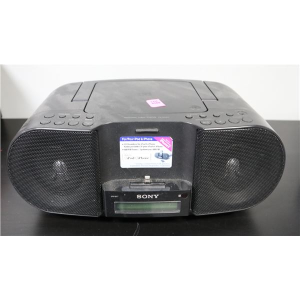 SONY IPOD/IPHONE DOCKING STATION MUSIC PLAYER