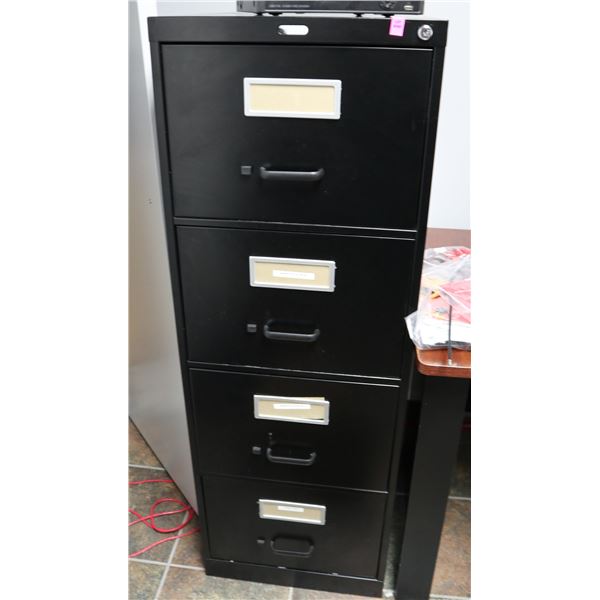 4 DRAWER FILING CABINET, 18 X 52 X 27