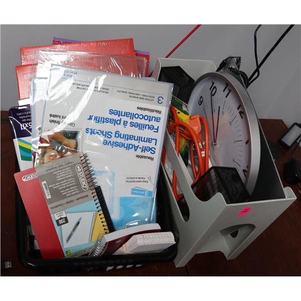 LOT OF ASSORTED OFFICE ITEMS