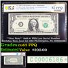 Image 1 : PCGS **Star Note** 1969 $1 FRN Low Serial Number Birthday Note June 1st 1986 Philidelphia, PA #00006
