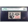 Image 2 : 1874 25c Fractional Currency, 5th Issue, Short Key Fr-1309  Graded au55 By PMG