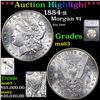***Auction Highlight*** 1884-s Morgan Dollar $1 Graded ms63 By SEGS (fc)