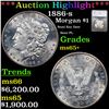 ***Auction Highlight*** 1886-s Morgan Dollar $1 Graded ms65+ By SEGS (fc)