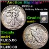 ***Auction Highlight*** 1929-s Walking Liberty Half Dollar 50c Graded ms63+ By SEGS (fc)