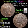 ***Auction Highlight*** 1797 1 Above 1 Liberty Cap half cent 1/2c Graded vg10 By SEGS (fc)