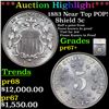 Proof ***Auction Highlight*** 1883 Near Top POP! Shield Nickel 5c Graded pr67+ By SEGS (fc)
