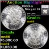 ***Auction Highlight*** 1880-s Morgan Dollar $1 Graded ms68 By SEGS (fc)