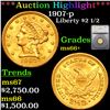 ***Auction Highlight*** 1907-p Gold Liberty Quarter Eagle $2 1/2 Graded ms66+ By SEGS (fc)