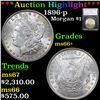 ***Auction Highlight*** 1896-p Morgan Dollar $1 Graded ms66+ By SEGS (fc)