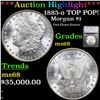 ***Auction Highlight*** 1885-o TOP POP! Morgan Dollar $1 Graded ms68 By SEGS (fc)