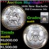 ***Auction Highlight*** 1938 New Rochelle Old Commem Half Dollar 50c Graded ms68 By SEGS (fc)