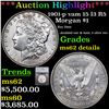 ***Auction Highlight*** 1901-p vam 15 I3 R5 Morgan Dollar $1 Graded ms62 details By SEGS (fc)