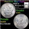 ***Auction Highlight*** 1901-s Morgan Dollar $1 Graded ms65 By SEGS (fc)