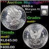 ***Auction Highlight*** 1880-s Morgan Dollar $1 Graded ms66+ By SEGS (fc)