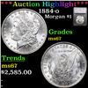 ***Auction Highlight*** 1884-o Morgan Dollar $1 Graded ms67 By SEGS (fc)