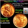 ***Auction Highlight*** 1952-p Near Top POP! Lincoln Cent 1c Graded ms67 rd By SEGS (fc)