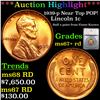 ***Auction Highlight*** 1939-p Near Top POP! Lincoln Cent 1c Graded ms67+ rd By SEGS (fc)