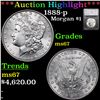 ***Auction Highlight*** 1888-p Morgan Dollar $1 Graded ms67 By SEGS (fc)