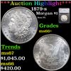 ***Auction Highlight*** 1879-s Morgan Dollar $1 Graded ms66+ By SEGS (fc)